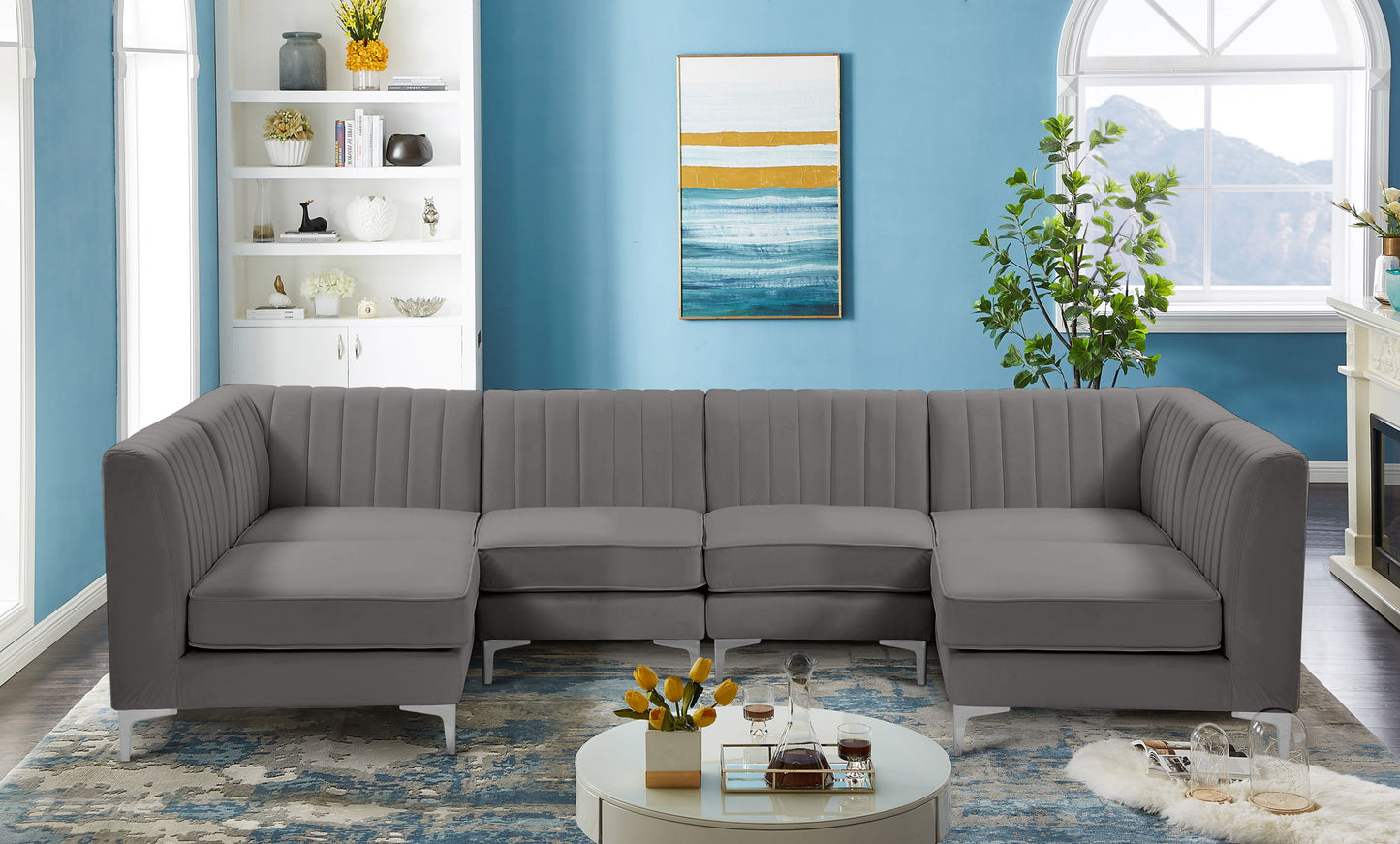 Alina - 6 Piece Modular U-Shaped Sectional