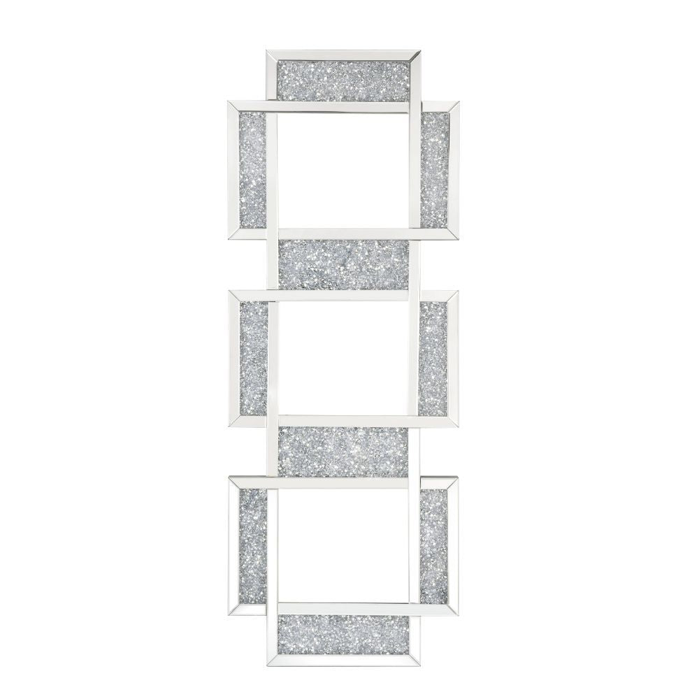 Noralie - 63" Accent Mirror - Mirrored & Faux Diamonds