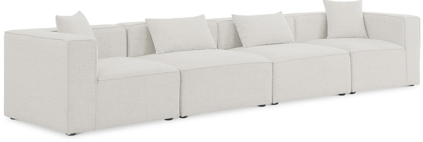 Cube - Linen Modular 4 Seat Sofa