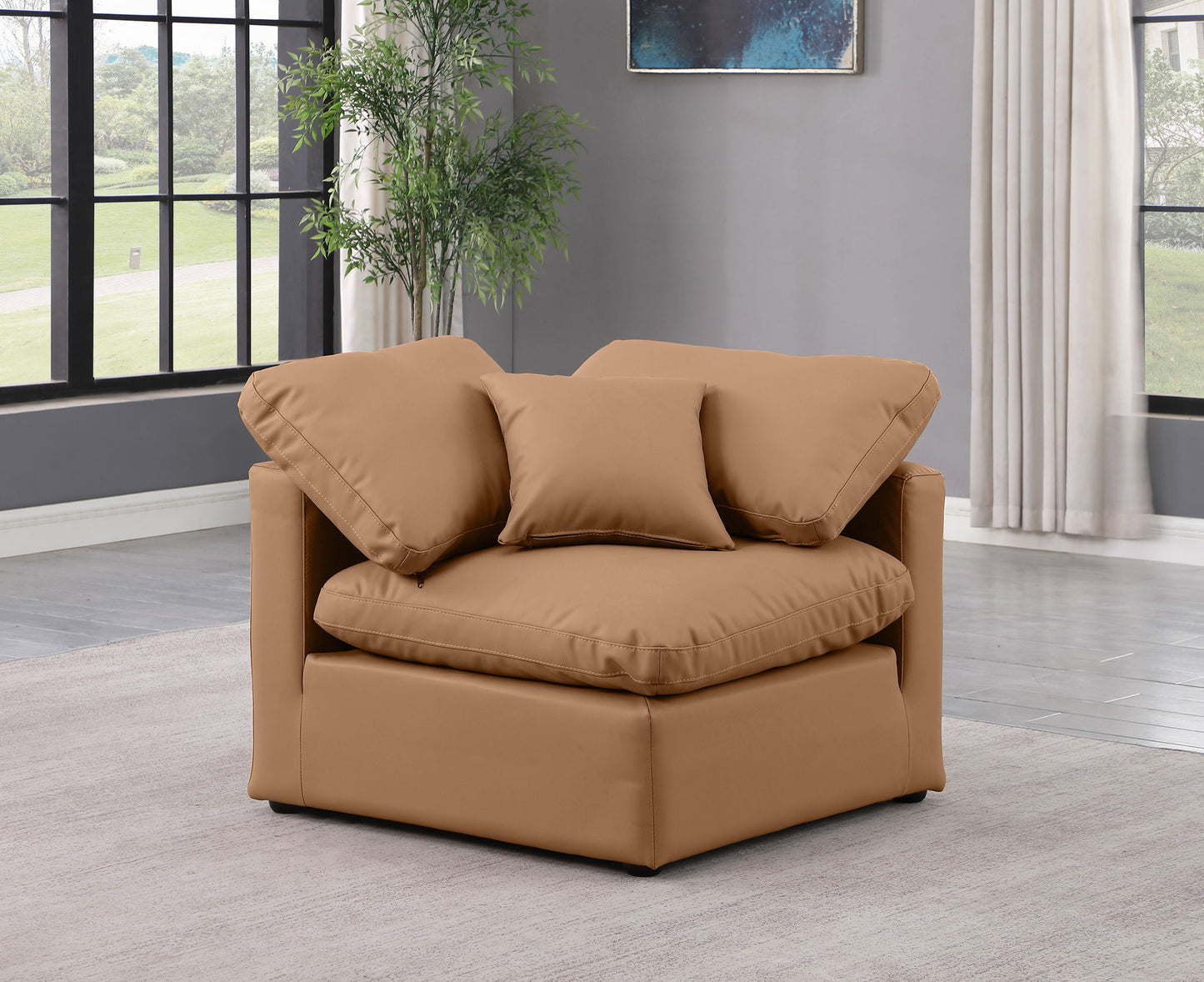 Indulge - Faux Leather Corner Chair