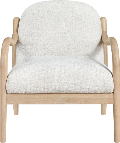 Helmsley - Performance Fabric Upholstered Accent Chair - Cream / Natural
