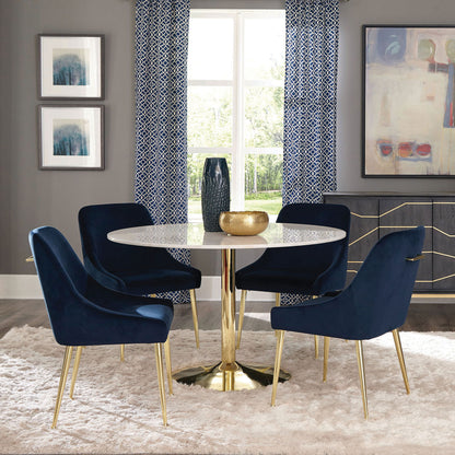 Raleigh - 5 Piece Dining Set - Blue