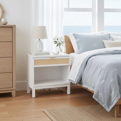 Blake - 1 Drawer Nightstand - White