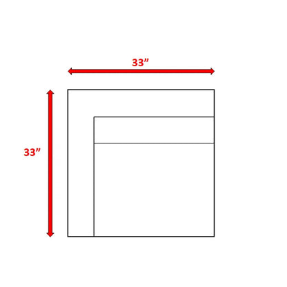 Right Left Sectional 1 Patio Chair With Cushions - Multicolor