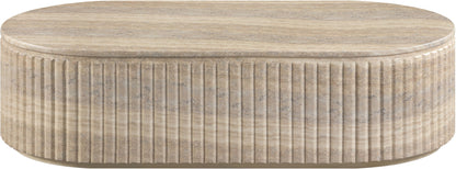 Catania - Concrete Indoor/Outdoor Coffee Table - Travertine