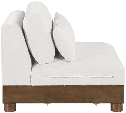 Turin - Chenille Fabric Upholstered Modular Armless Chair