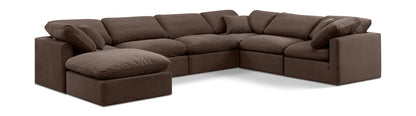 Indulge - Velvet 7 Piece Modular Sectional