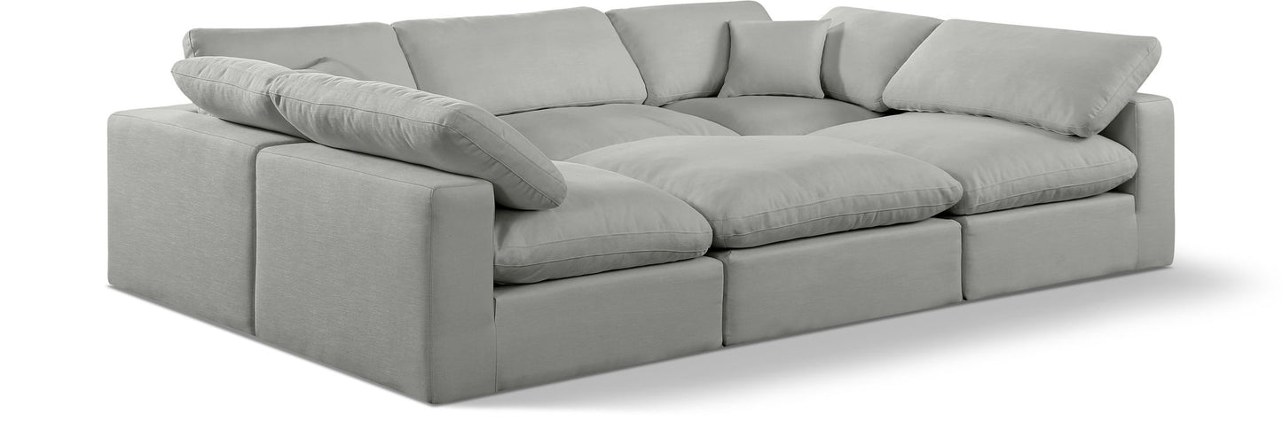 Comfy - 6 Piece Linen Sectional