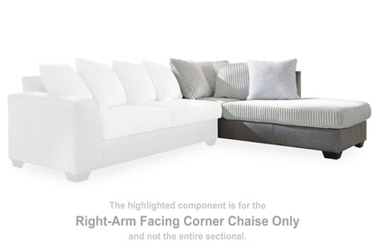 Clairette Court - Raf Corner Chaise - Alloy