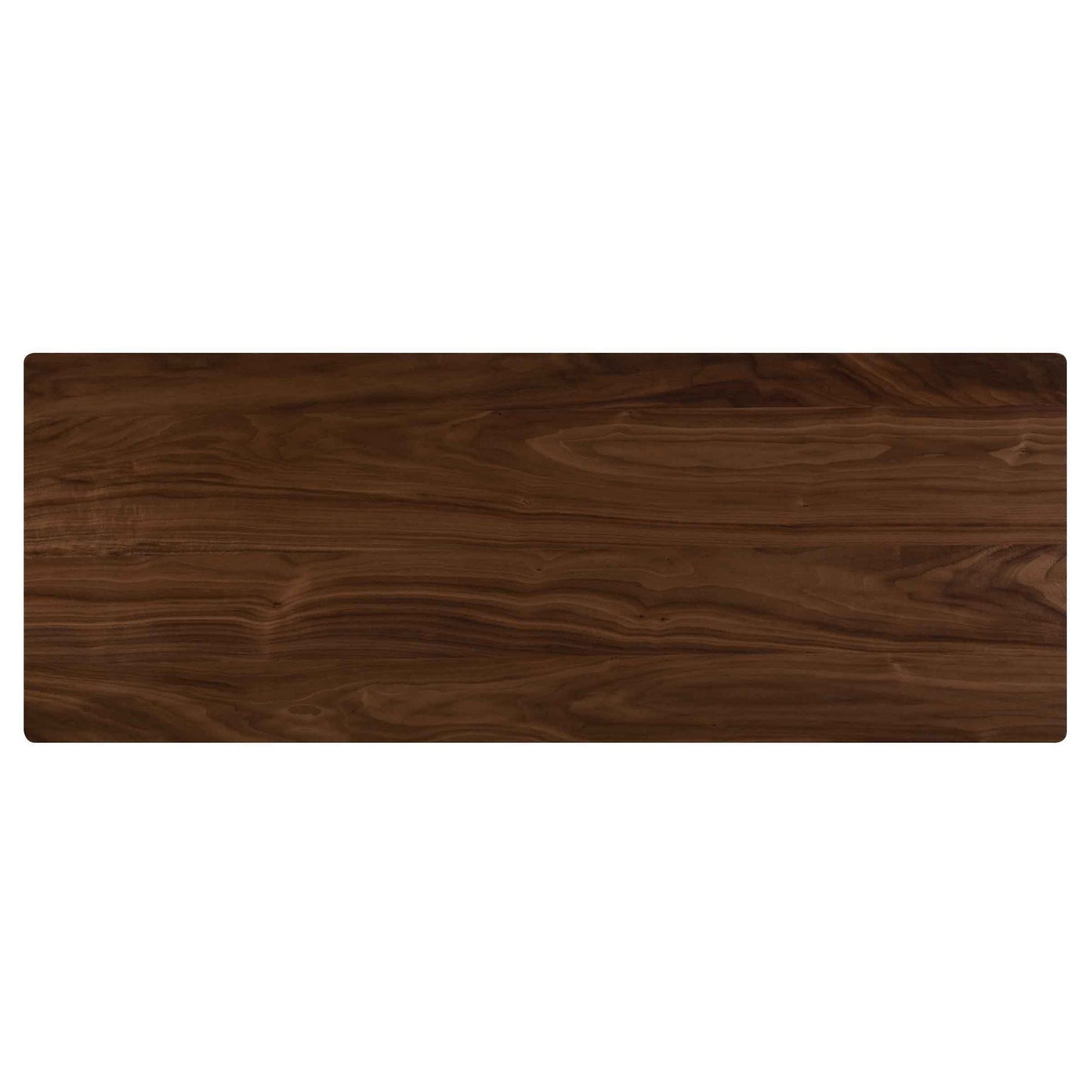Rectangular Bar Table With Tapered Legs - Walnut