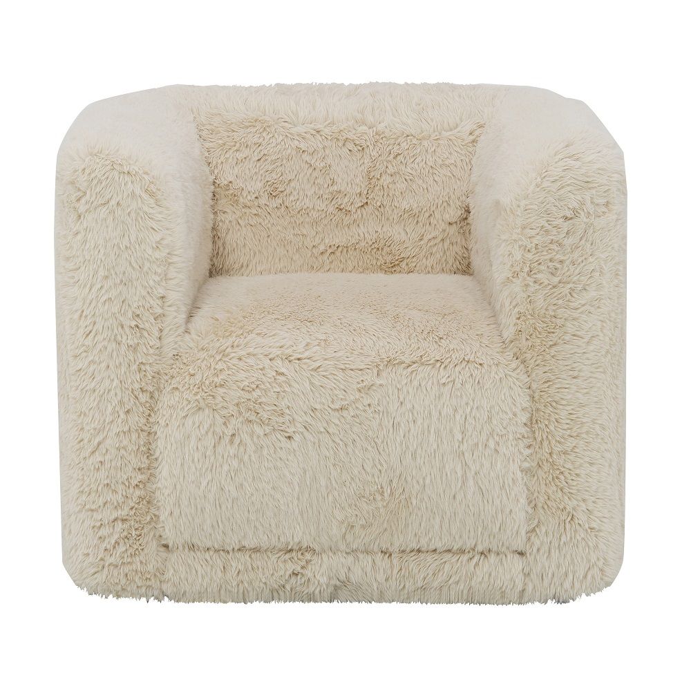 Upendo - Chair With Swivel - Beige Linen