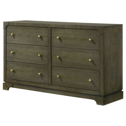 Sundance - 6 Drawer Dresser Cabinet - Dark Brown