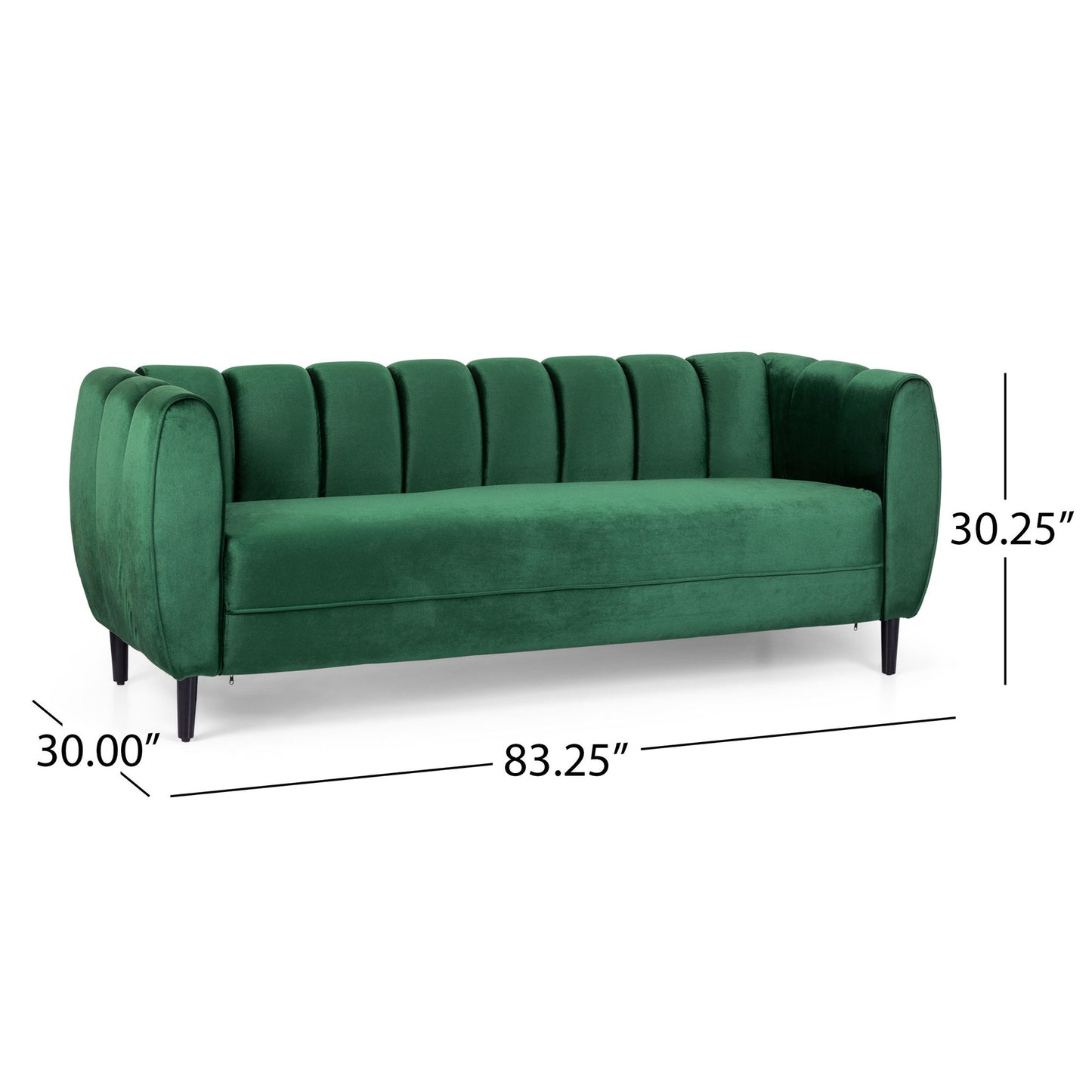 Miranda - Modern Glam 3 Seater Sofa