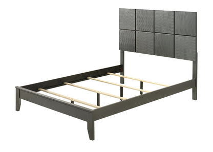 Denker - King Bed - Gun Metal
