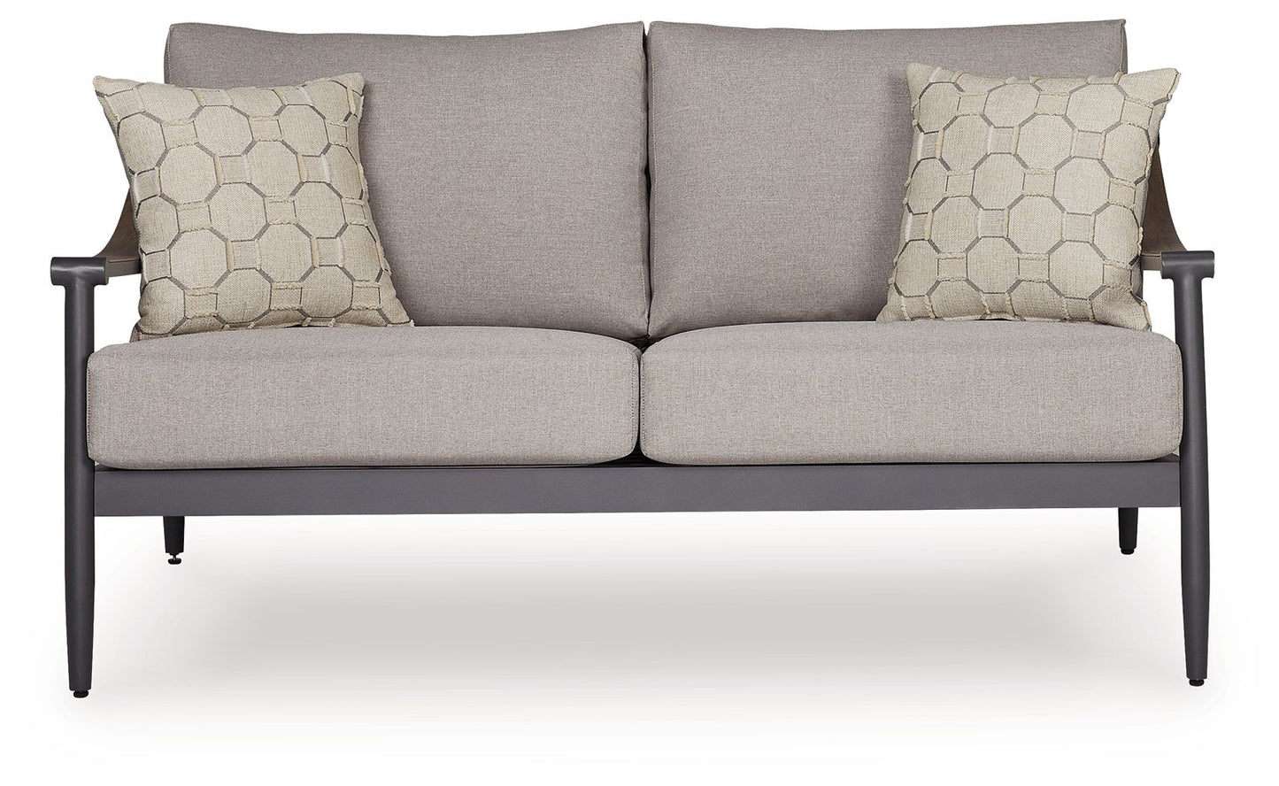 Ocean Beach - Loveseat With Cushion - Gray