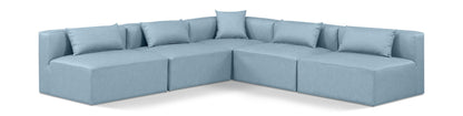 Cube - 5 Piece Modular Corner Armless Sectional