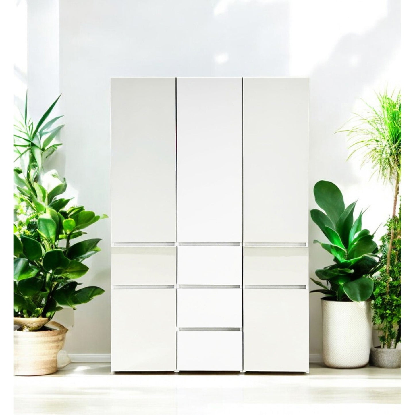 Elise - Modular Closet System With Mirror - White
