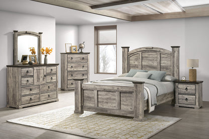 Ella-Mae - Dresser & Mirror - Gray