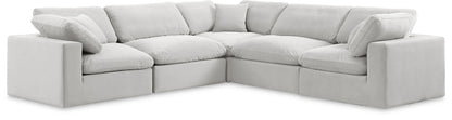 Comfy - 5 Piece Velvet Modular Corner Sectional