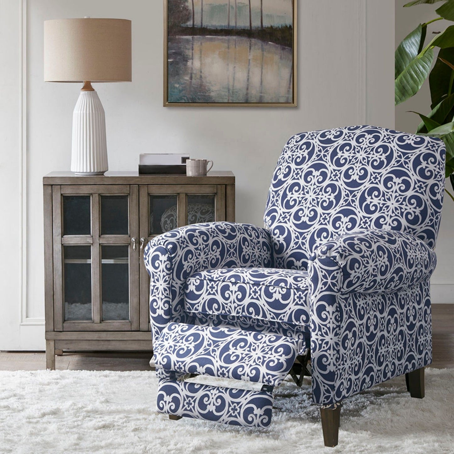 Kirby - Transitional Push Back Recliner Chair