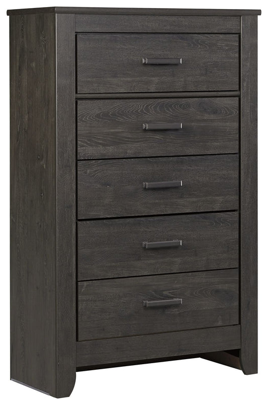 Brinxton - Five Drawer Chest - Charcoal