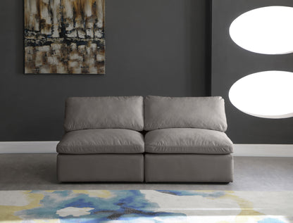 Plush - Modular Armless 2 Seat Sofa
