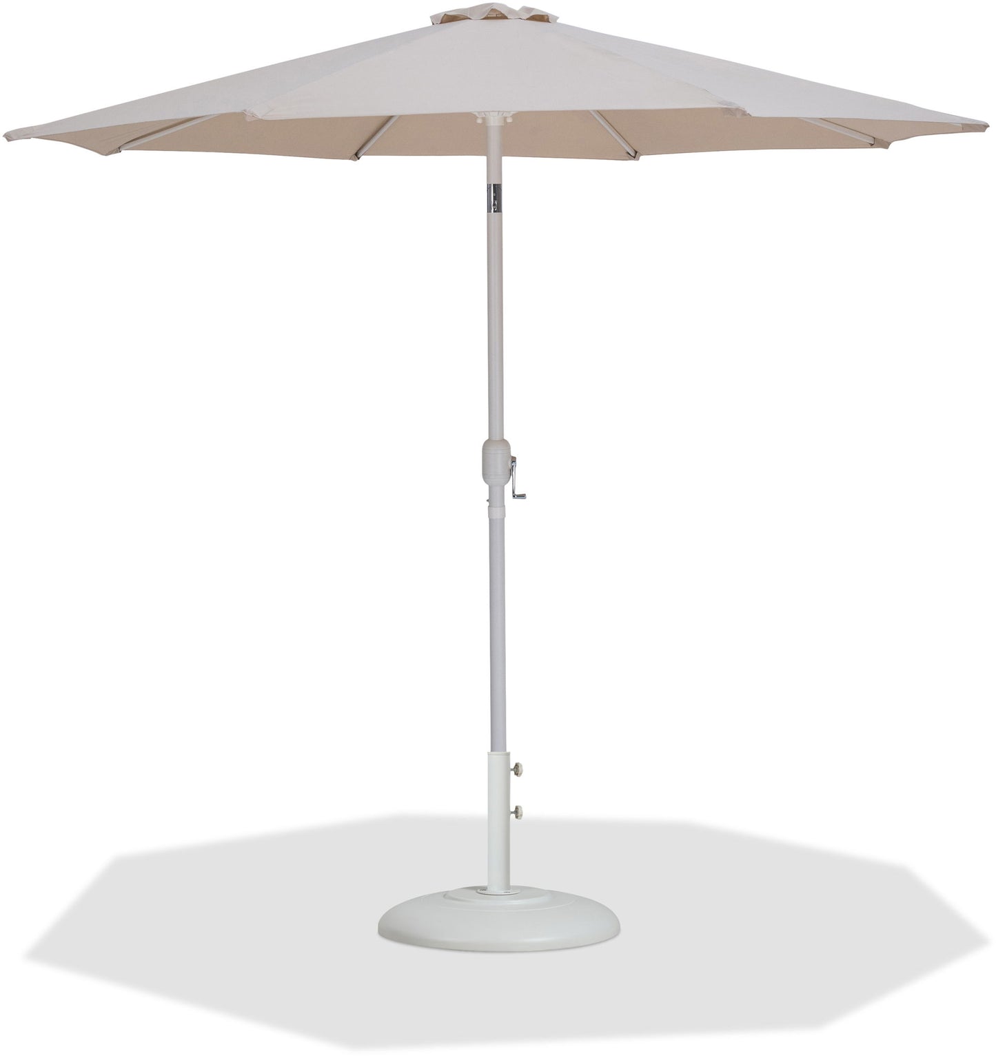 Fiji - Aluminum Patio Umbrella With Round White Base