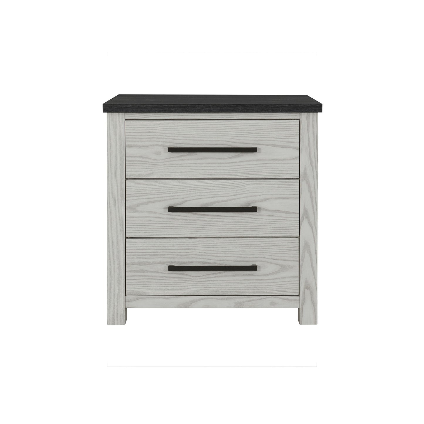 Avery - Nightstand With Top Spacious Drawers, Block Feet - Beige