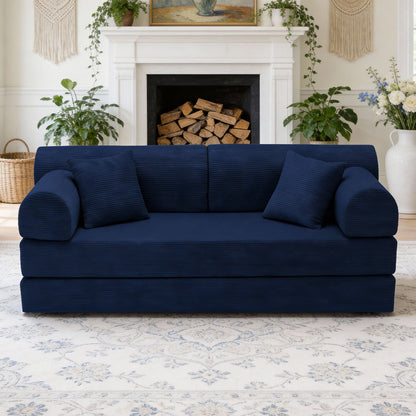 Convertible Sleeper Sofa Bed, Floor Lounge Couch For Living Room