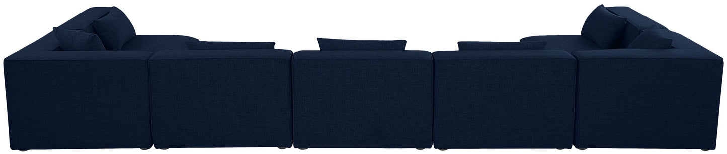 Cube - Linen 7 Piece Modular U-Shaped Sectional