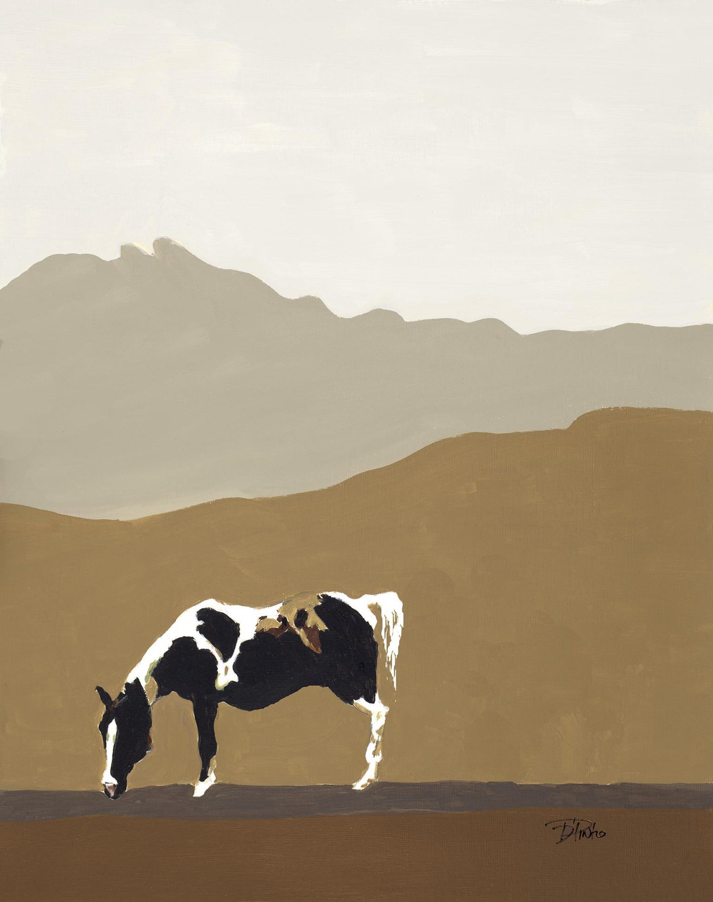 Horse By Patricia Pinto (Framed Small) - Light Brown