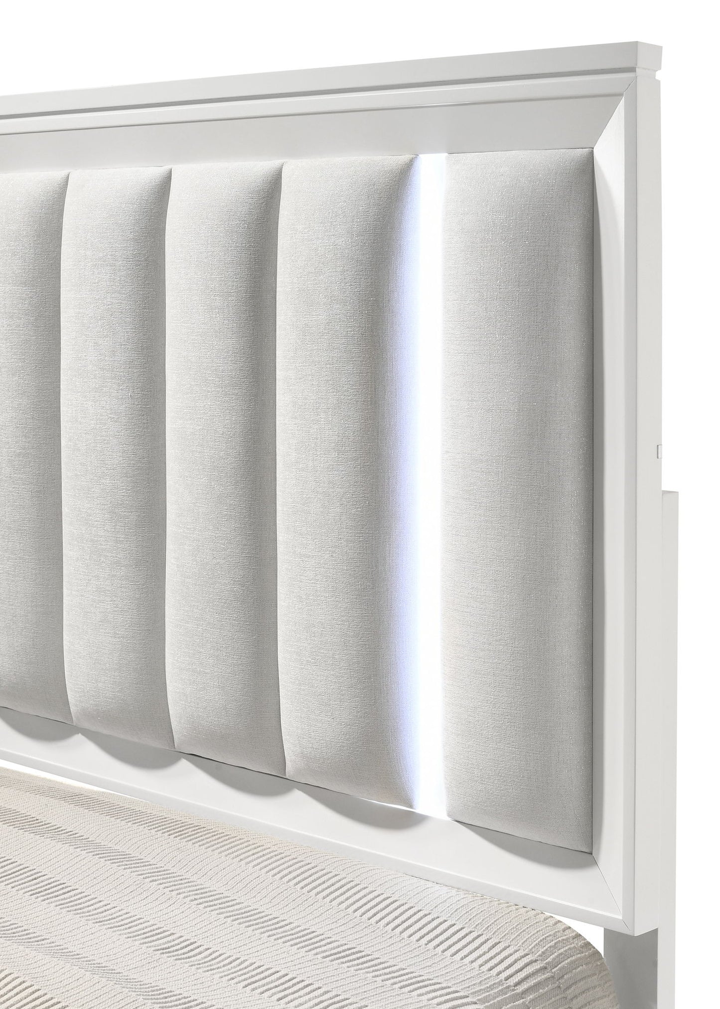 Cressida - King Bed With Slats - White