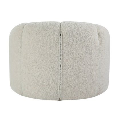 Osmash - Chair With Swivel - White Teddy Sherpa