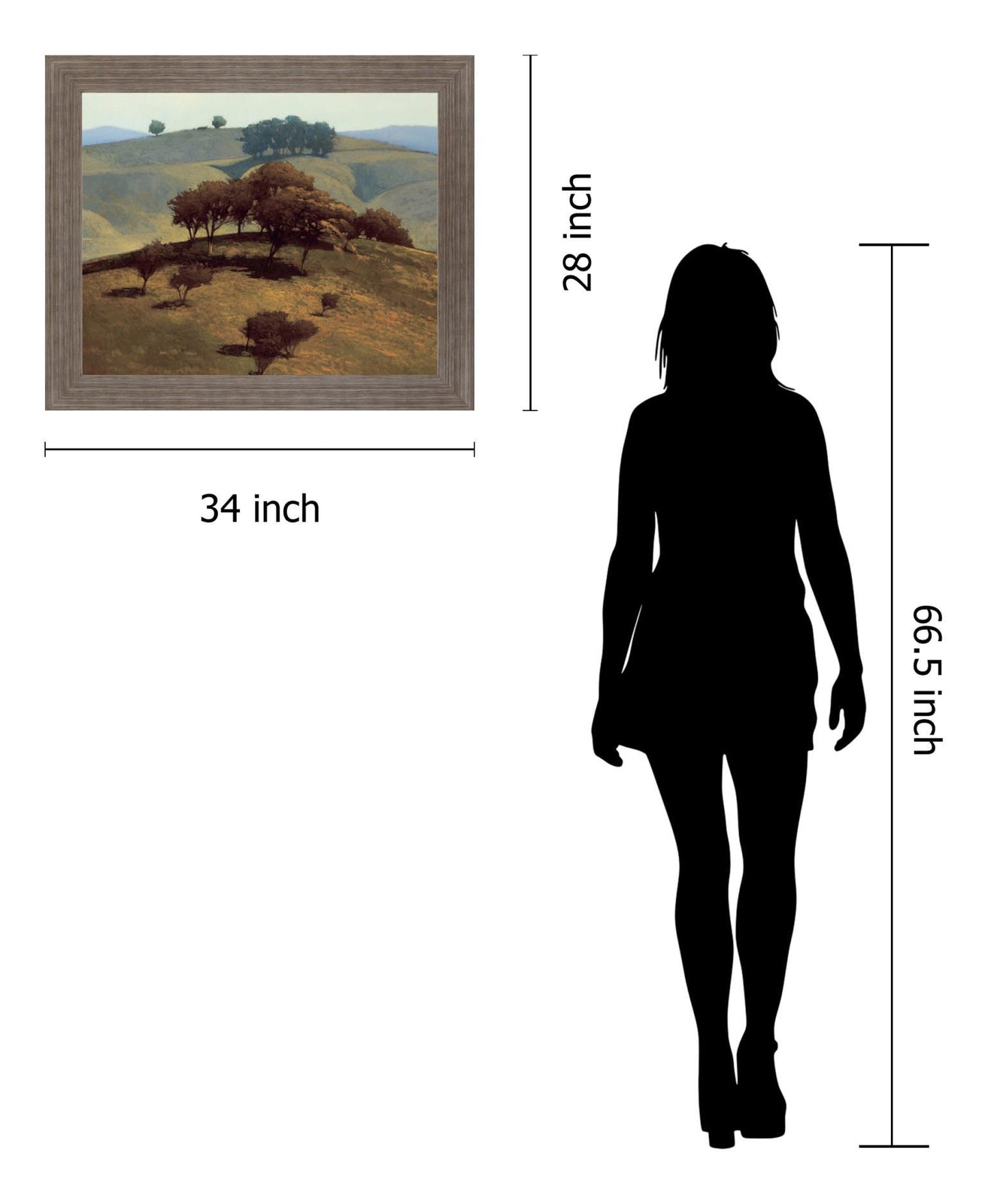 Golden Meadow - 28" x 34" Framed Wall Art