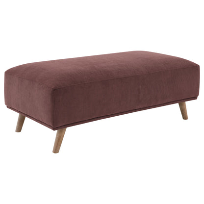 Amani - Upholstered Ottoman - Wine Red