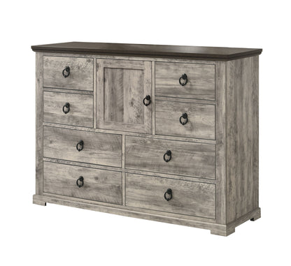 Ella-Mae - King 5 Piece Bedroom Set - Gray