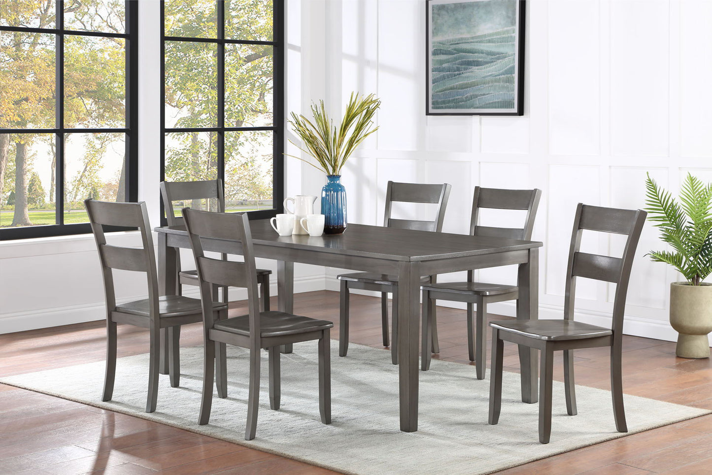 Ryan - Side Chair (Set of 2) - Dark Gray
