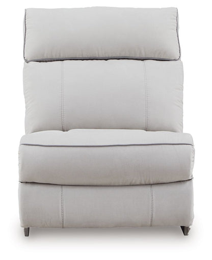 Social Pointe - Armless Chair - Pearl / Ash