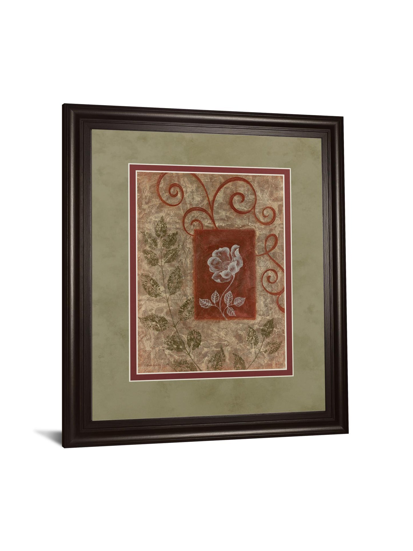 Verdant Scrolls - 34" x 40" Framed Wall Art