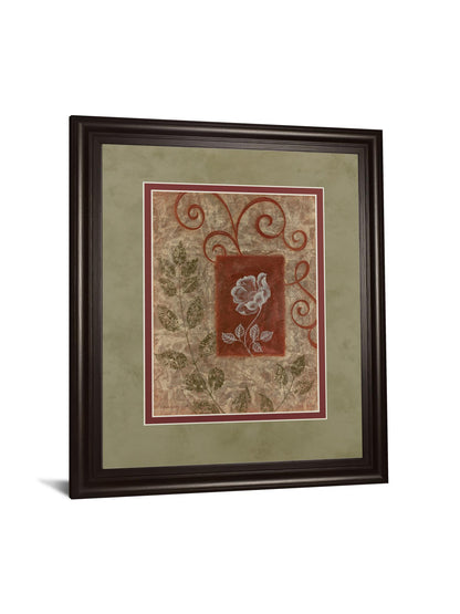 Verdant Scrolls - 34" x 40" Framed Wall Art