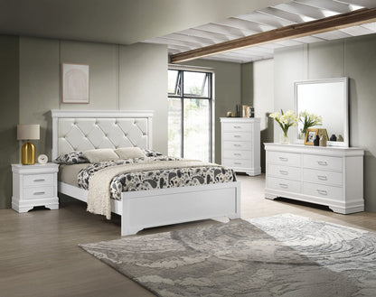 Amalia - King Bed - White
