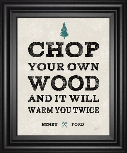 Cabin Life II By Sue Schlabach - Framed Print Wall Art - Pearl Silver