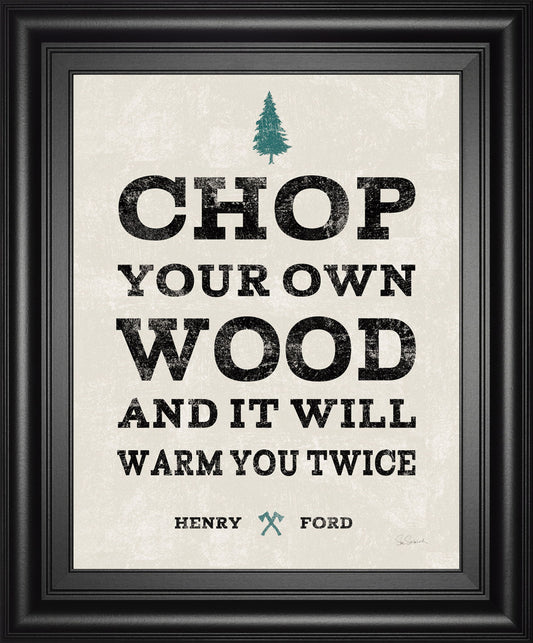 Cabin Life II By Sue Schlabach - Framed Print Wall Art - Pearl Silver