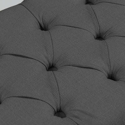 Storage Ottoman, Button-Tufted Ottoman Storage Bench, Ottoman With Storage