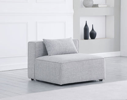 Cube - Linen Armless Chair