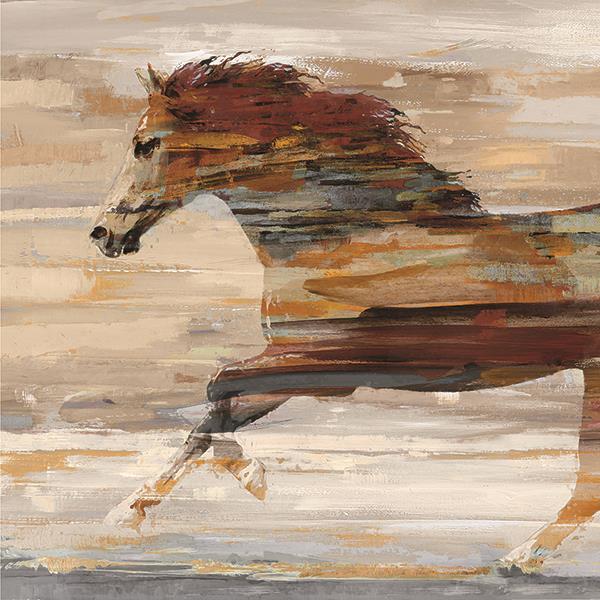 Galloping Beauty By Amber Sterling (Framed Small) - Light Brown