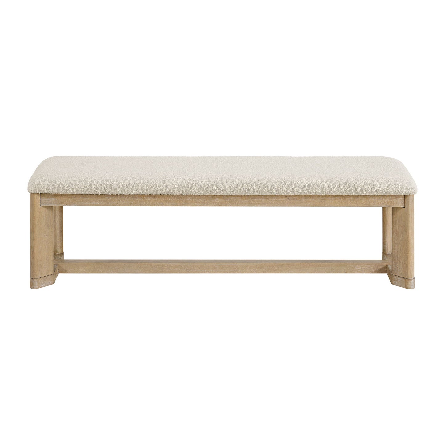 Upholstered Dining Bench - Brown