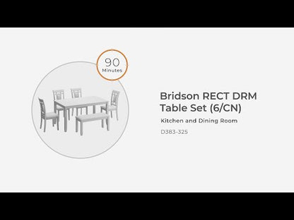 Bridson - RECT DRM Table Set (Set of 6) - Gray