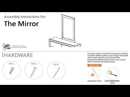 Belachime - Bedroom Mirror - Charcoal