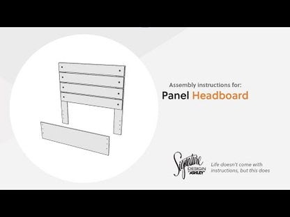 Hollivern - Queen Panel Headboard/Footboard - Dark Gray
